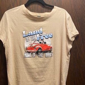 Land of the Free A Home of the Babes T-shirt